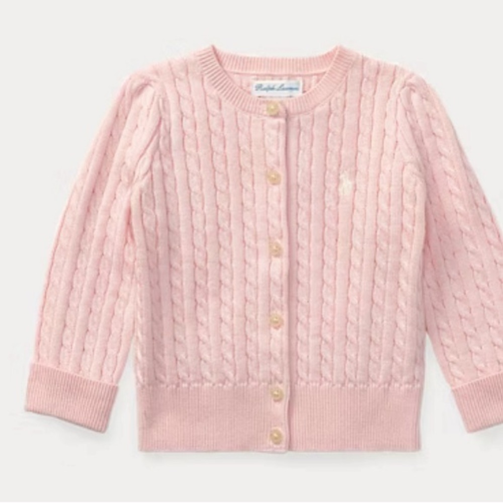 Ralph Lauren Mini-Cable Cotton Cardigan